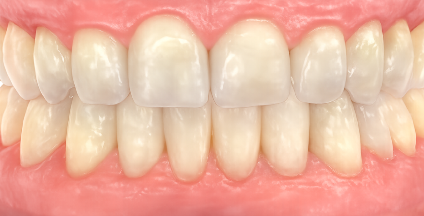 Patient smile after Invisalign treatment - straighter, more confident smile