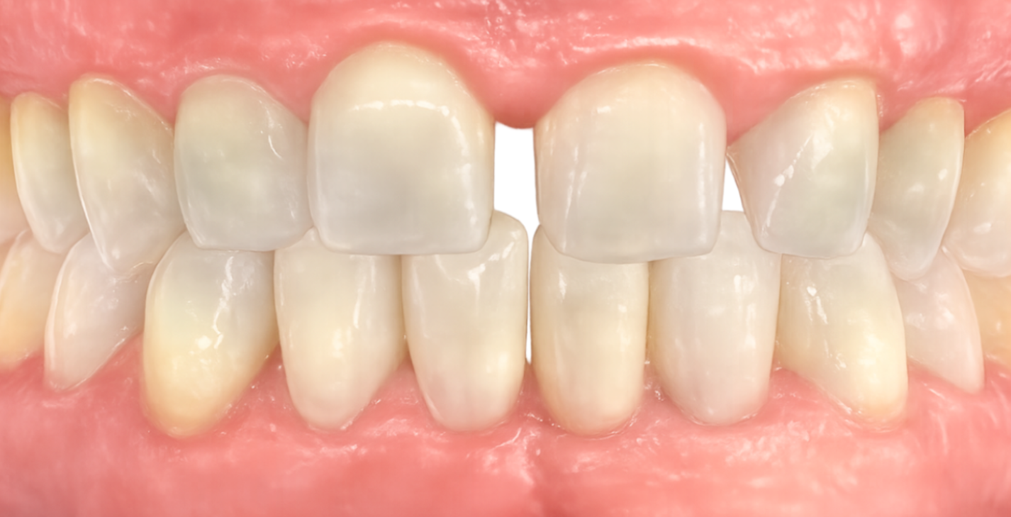 Patient smile before Invisalign clear aligner treatment in Katy, TX