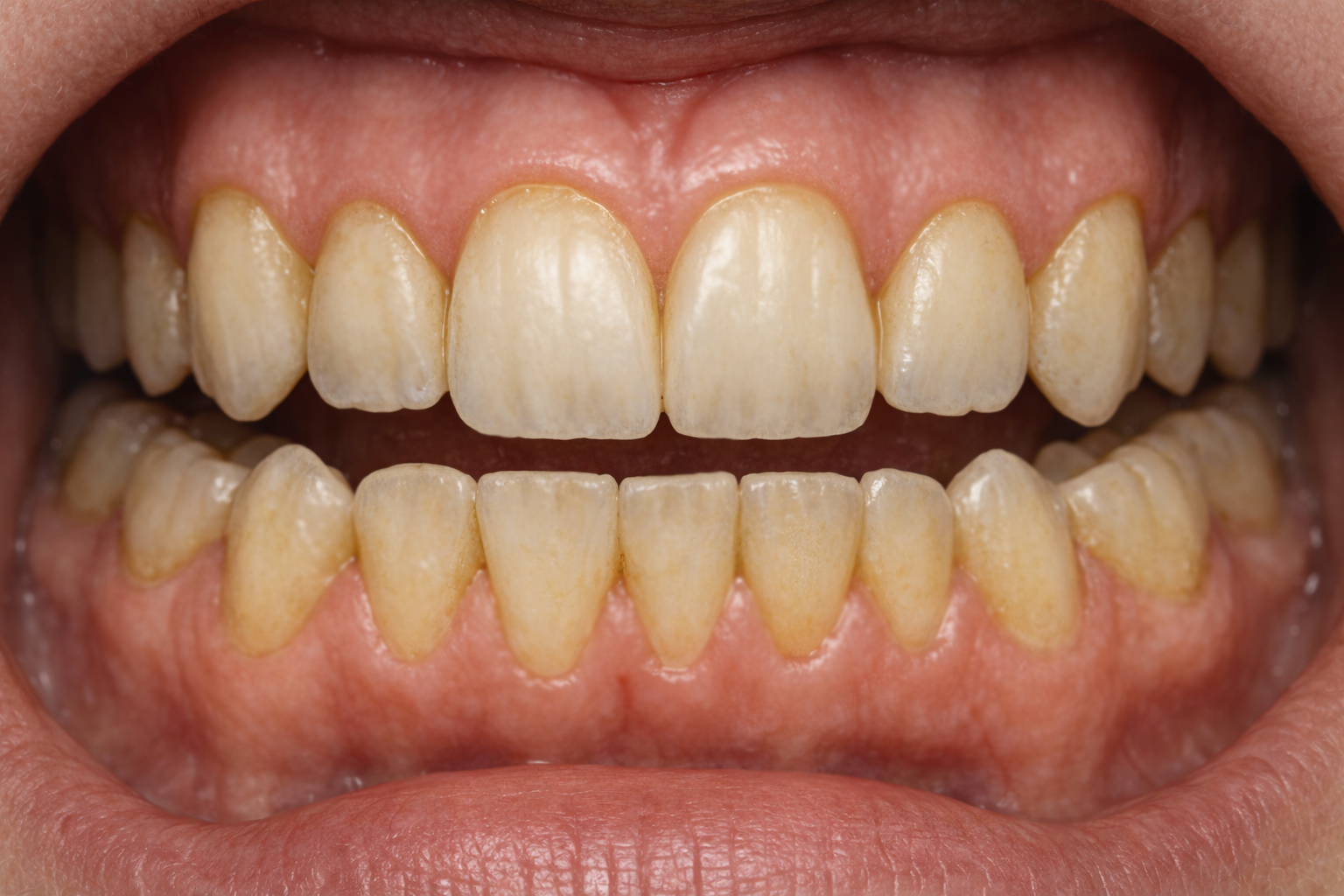 Teeth before professional dental cleaning at Bethke Family and Cosmetic Dentistry in Katy, TX